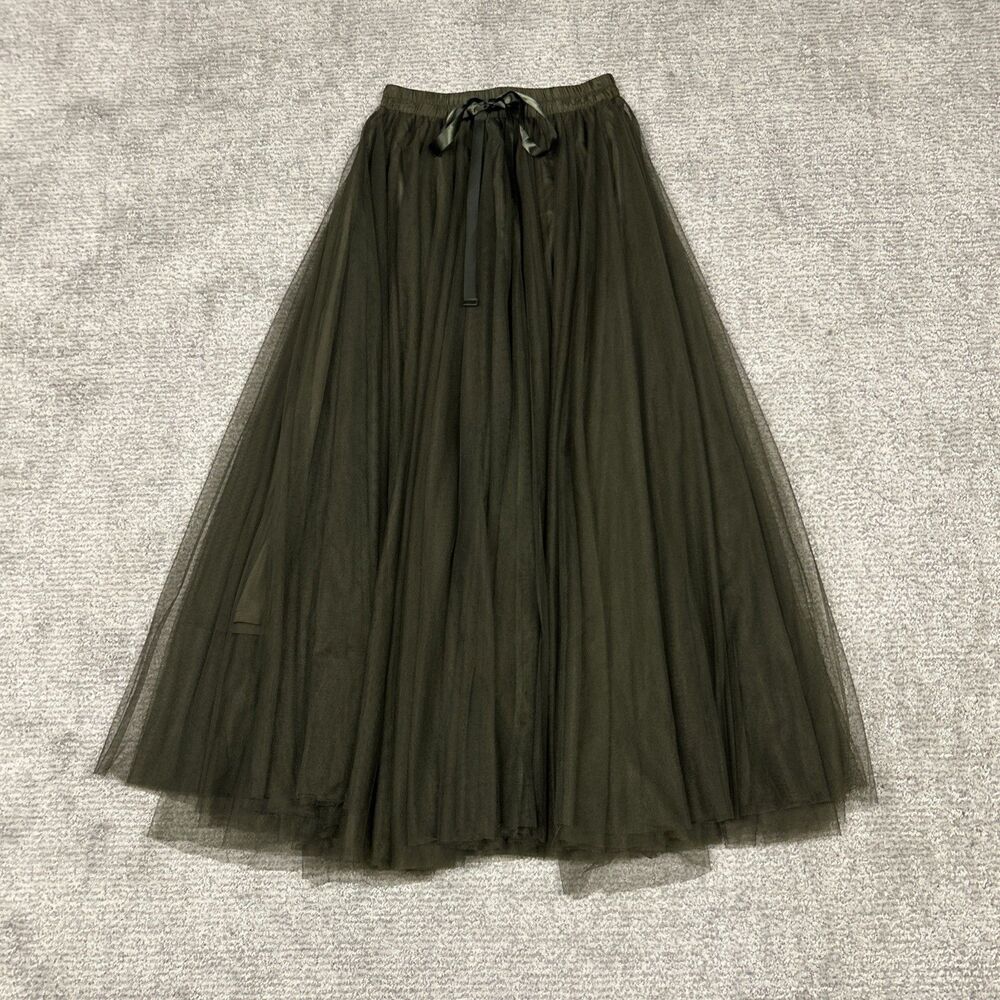 Choklate Paris Skirt Womens Small Green Tulle Maxi Full Ren Faire Coquette Goth